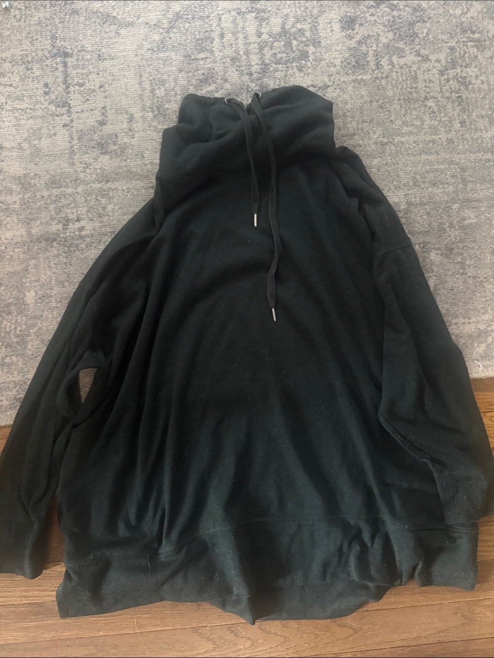 Black Women's Jersey Pullover Hoodie - Cozy Everyday Layer